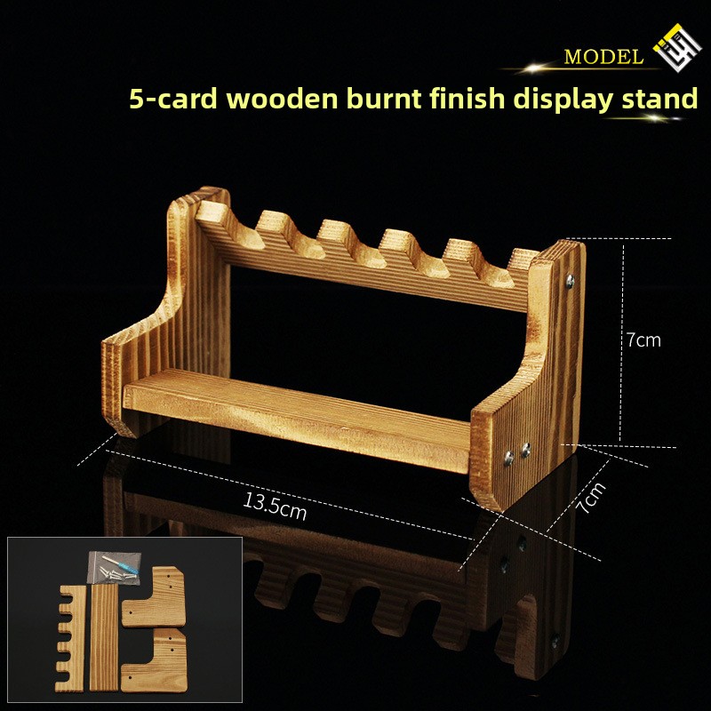 Travel Related Accessories - Wooden Prop Model Display Stand, 5‑Slot