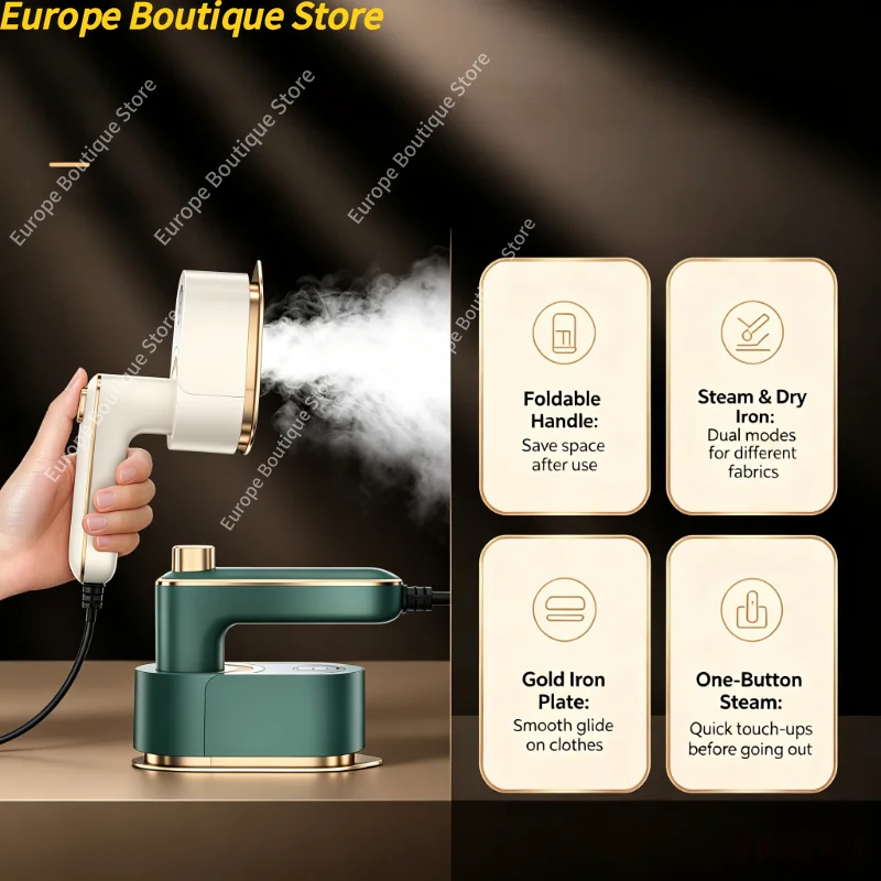 Foldable Handheld Garment Stea - Mini Iron Travel 评论和价格