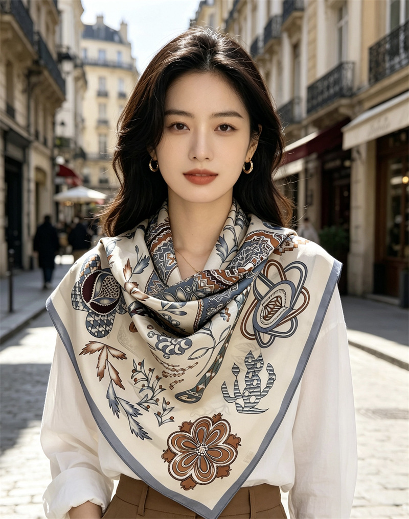 Horse Print Women 90CM Bandana - Travel Accessories To Gift 评论和价格