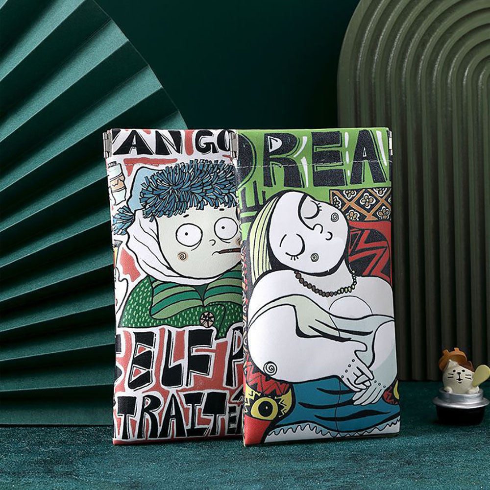 Cartoon Sunglasses Case PU Lea - Travel Accessories Pouch For Men 评论和价格