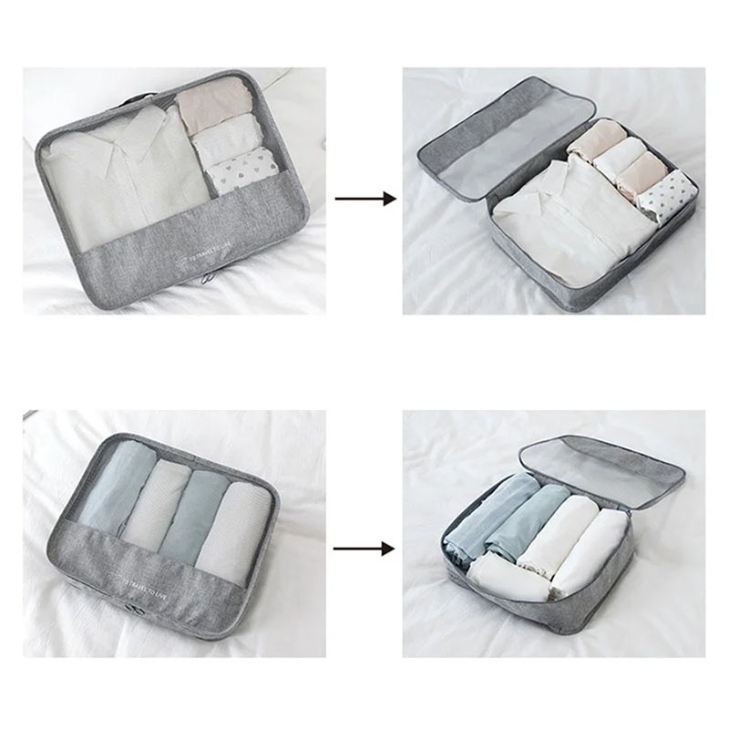 7 Piece Travel Packing Cubes S - Travel Accessories Pouch For Men 评论和价格