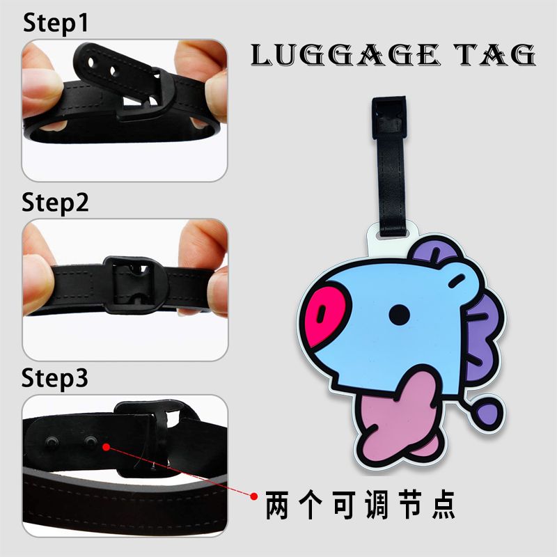 BT21 cartoon cute keychain Kaw - Travel Accessories To Gift 评论和价格