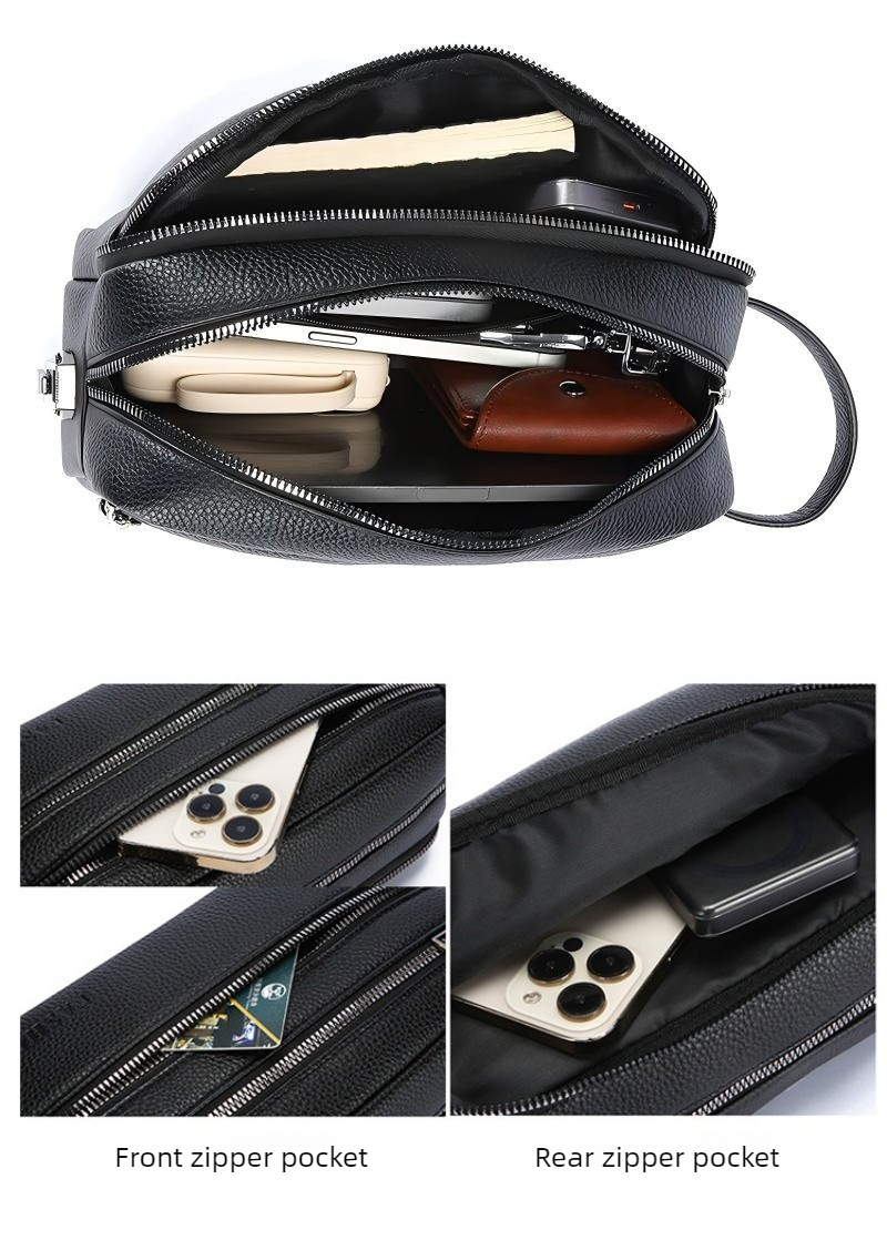 Vintage Men Hand Clutch Bag Mu - Travel Accessories Pouch For Men 评论和价格