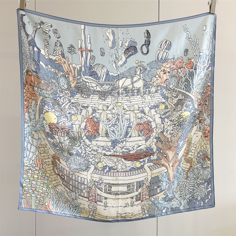 12MM Satin Silk Scarf Women 90 - Travel Accessories To Gift 评论和价格