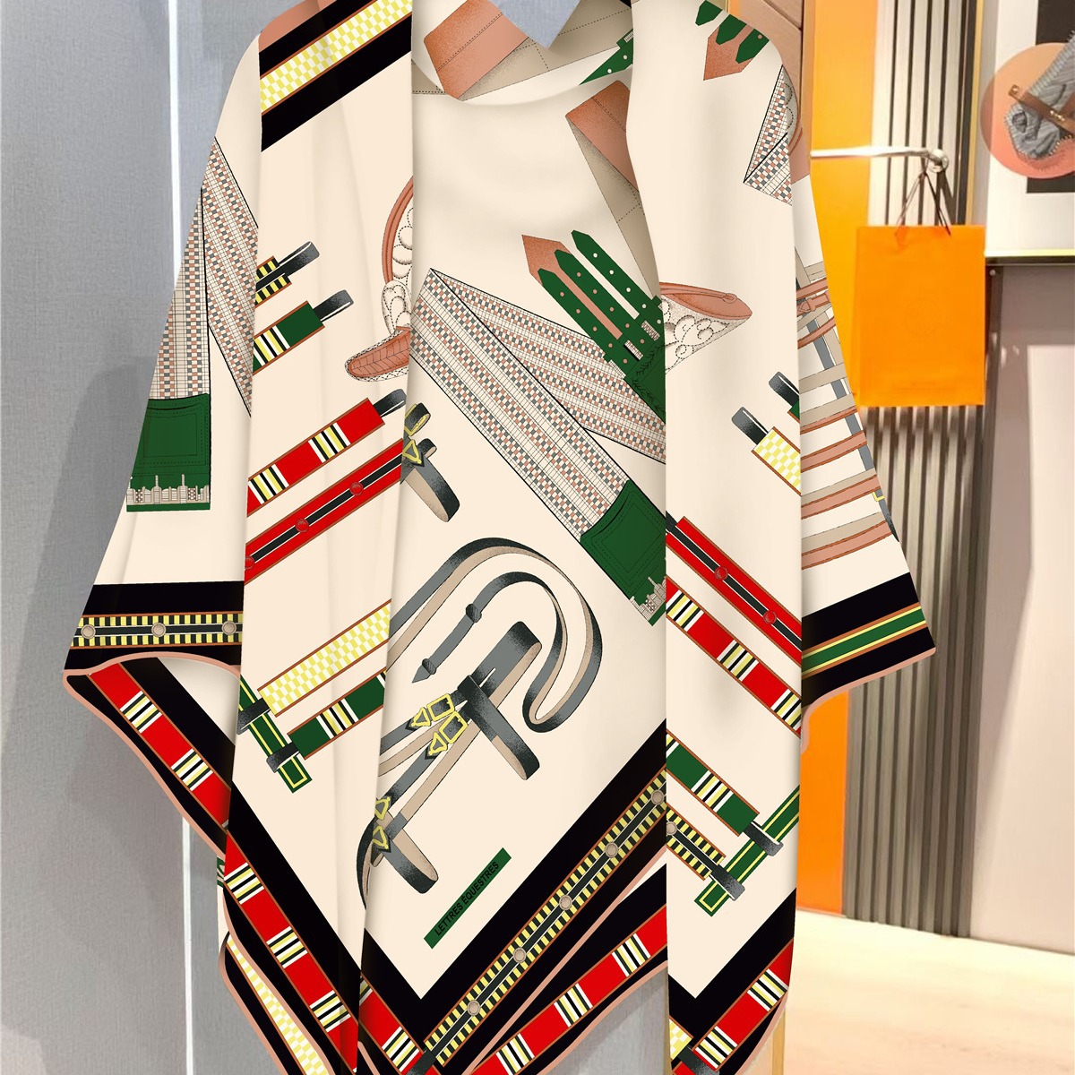 Faux Silk Wool Warm Scarf Wome - Travel Accessories To Gift 评论和价格