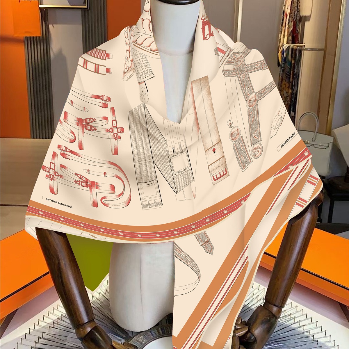 Faux Silk Wool Warm Scarf Wome - Travel Accessories To Gift 评论和价格