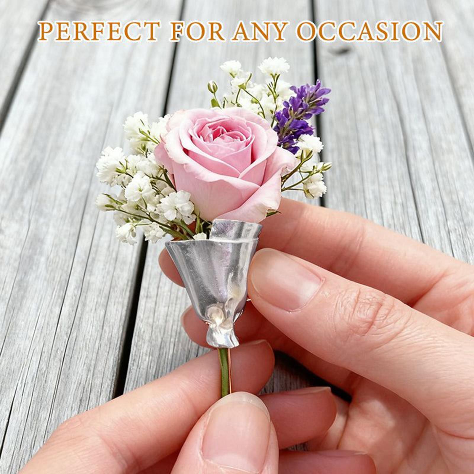 Bouquet Holder Lapel Pins Wedd - Travel Accessories India 评论和价格