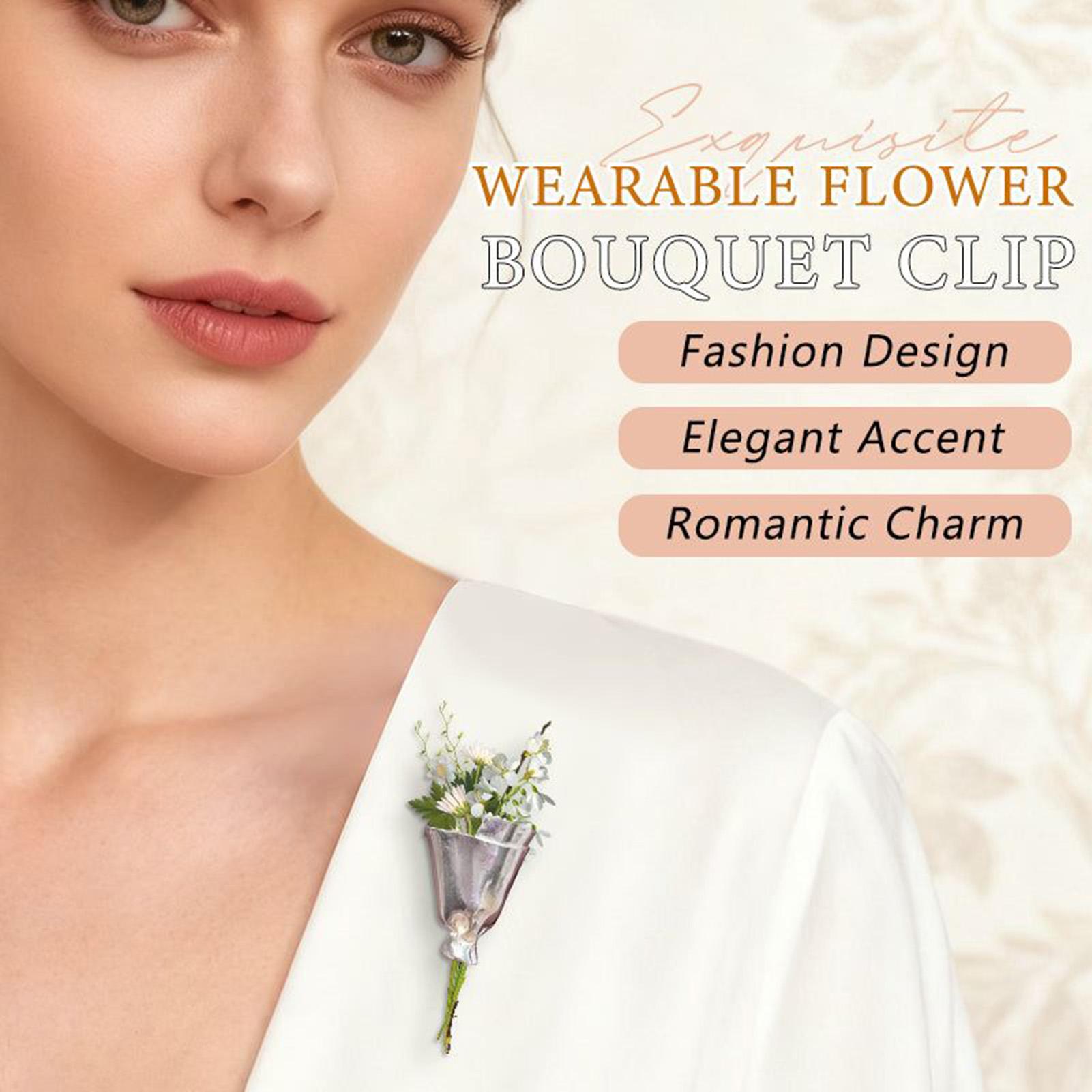 Bouquet Holder Lapel Pins Wedd - Travel Accessories India 评论和价格