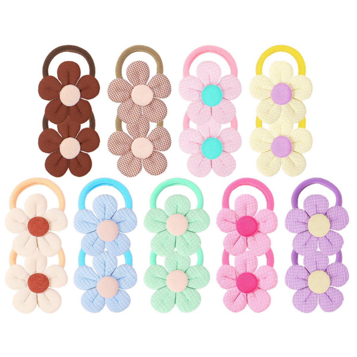18pcs Sunflower Hair Ties Kids - Travel Accessories For 10 Year Old Girl 评论和价格