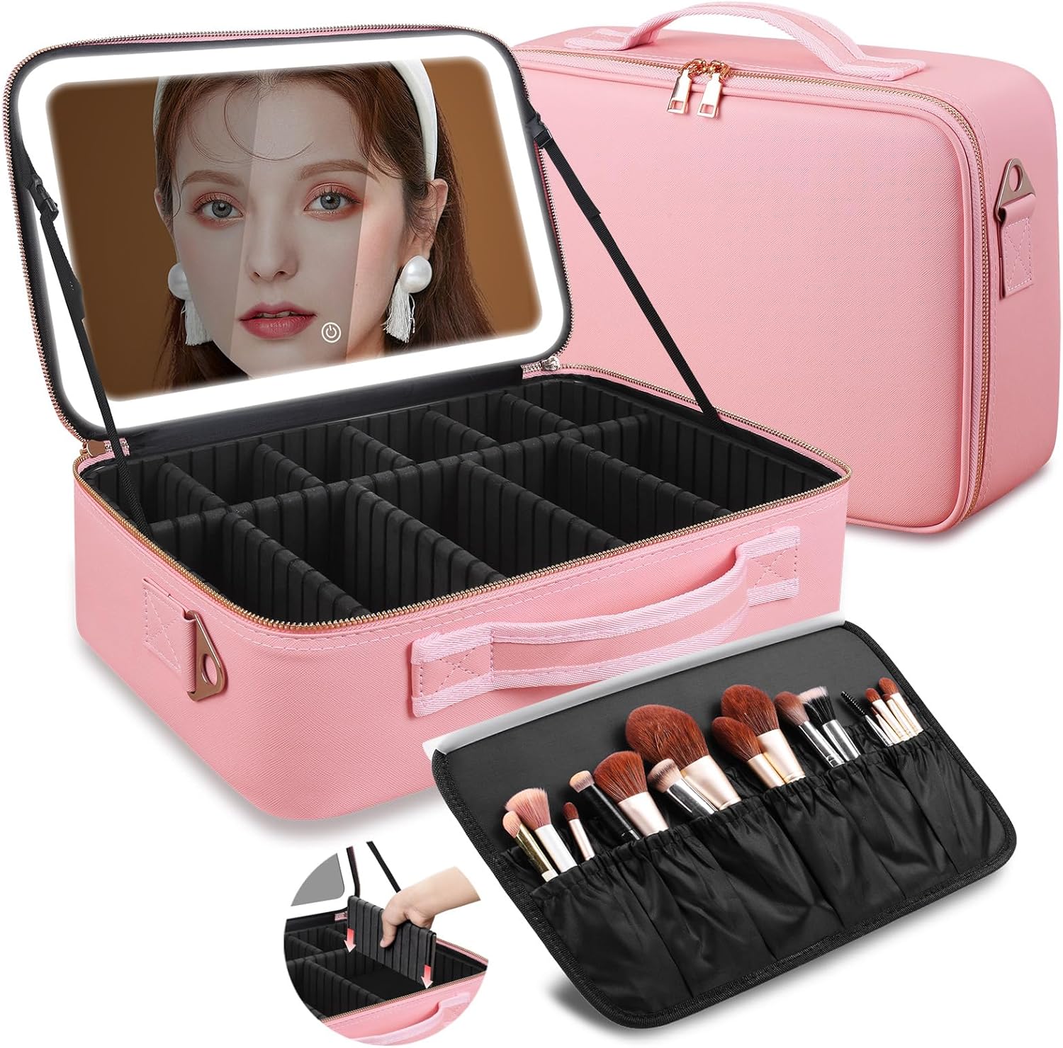 Large Capacity Makeup Bag 15'' - Travel Accessories Organizer 评论和价格